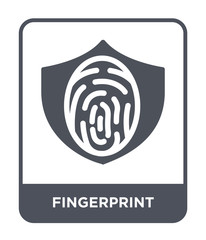 fingerprint icon vector