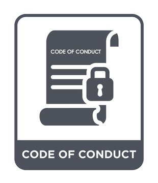 Code Of Conduct Icon Vector