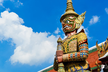 Demon Guardian at the grand palace Bangkok.