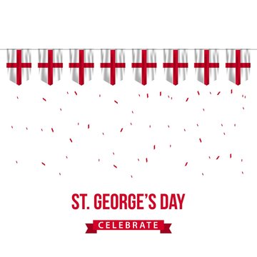 ST George's Day Vector Template Design Illustration