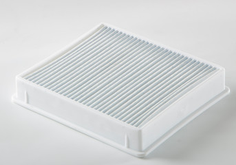 dirty dust filter. vacuum cleaner filter close up