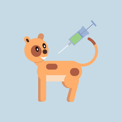 vaccination cats illustration
