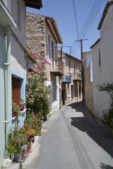Fototapeta na wymiar Streets and courtyards of Cyprus