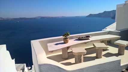 Fototapeta premium Santorini Urlaub