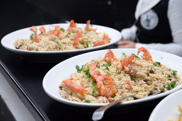 risotto con gamberi