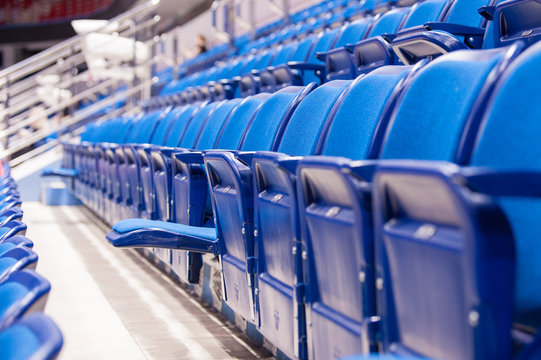 empty seats at the hockey stadium