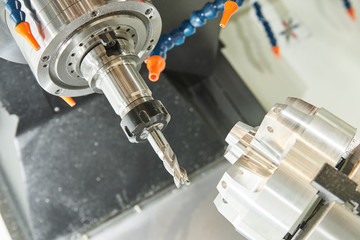 milling CNC machine tool with mill. metal machining