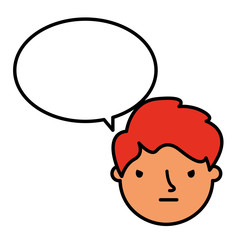 boy face sad speech bubble