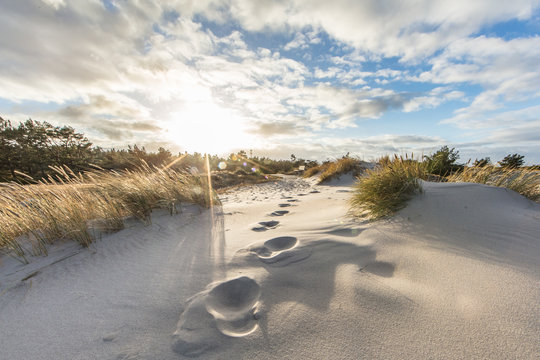 spuren im sand