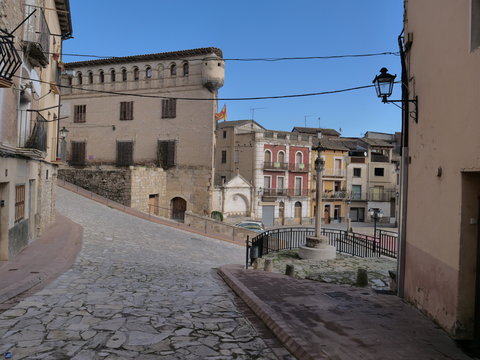 Huesca. Village of Fonz. Aragon. Spain