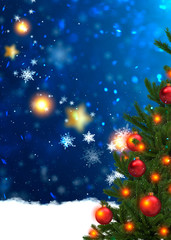 Christmas holidays background with copy space for your text