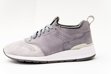 sport shoes on white background close up