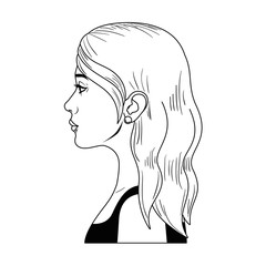 young woman avatar character