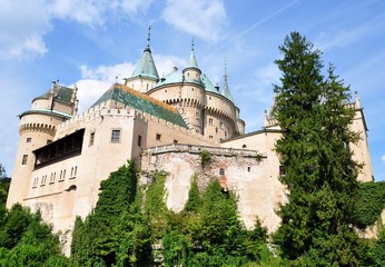 Fototapeta na wymiar nice view, castle Bojnice, Slovaka, Europe