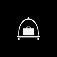 Baggage cart vector icon. flat Baggage cart design. Baggage cart illustration for graphic