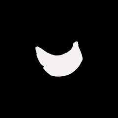 banana vector icon. flat banana design. banana illustration for graphic