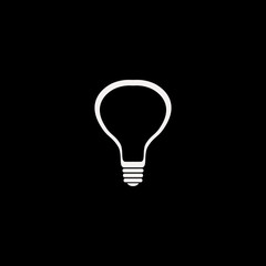 bulb vector icon. flat bulb design. bulb illustration for graphic