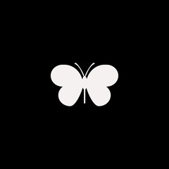 Butterfly vector icon. flat Butterfly design. Butterfly illustration for graphic