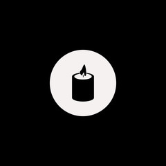 candle vector icon. flat candle design. candle illustration for graphic
