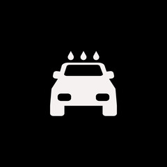 car wash vector icon. flat car wash design. car wash illustration for graphic