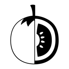 tomato fresh on white background