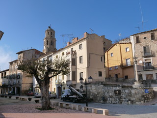 Fototapeta na wymiar Fonz. Village of Huesca. Aragon. Spain