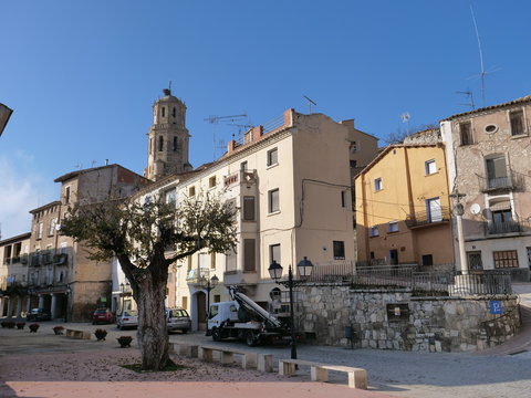 Fonz. Village of Huesca. Aragon. Spain