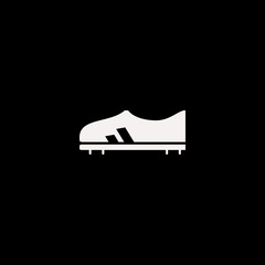 football shoe vector icon. flat football shoe design. football shoe illustration for graphic