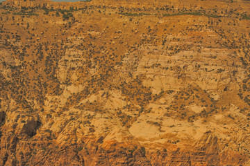 Fototapeta premium Wadi Dana Reserve typical landscape. Wadi Dana National Park. Jordan