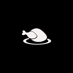 Hot Chicken vector icon. flat Hot Chicken design. Hot Chicken illustration for graphic