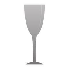 glass cup on white background
