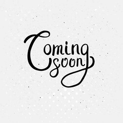 Coming Soon Texts on Dotted White Background