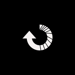 reload arrow vector icon. flat reload arrow design. reload arrow illustration for graphic