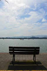 Naklejka na ściany i meble Pechino vista sul lago