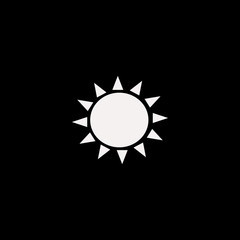 sun vector icon. flat sun design. sun illustration for graphic