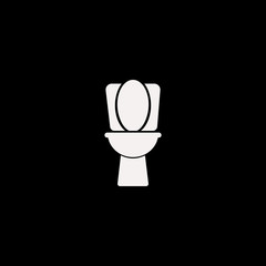 toilet vector icon. flat toilet design. toilet illustration for graphic