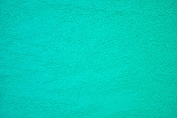The texture of plastered tiffany blue or turcuoise wall, background - obrazy, fototapety, plakaty