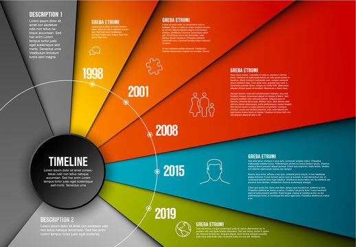 Circular Timeline Infographic Layout
