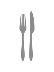 gabel messer besteck essen gehen hunger mittagessen lecker restaurant teller koch chef grill meister schürze clipart design