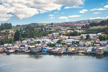 Gamboa Palafitos Stilt Houses - Castro, Chiloe Island, Chile