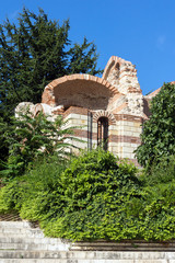 Obraz premium Ruins of Ancient Theatre in old town of Nessebar, Burgas Region, Bulgaria