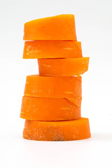 carrot slice isolated