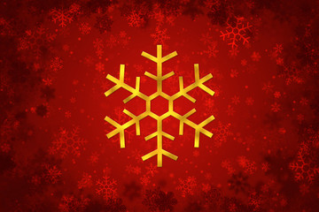 Gold Snowflake christmas decoration