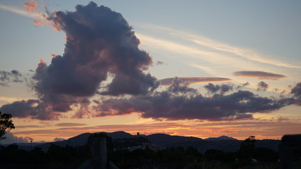 Sardinien, Castello della Fava, Posada, Sonnenuntergang, Strand, Umrisse, 08.06.2012