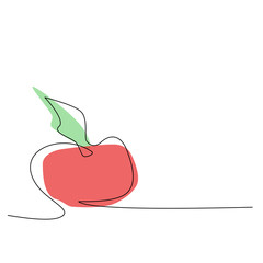 Apple line art background