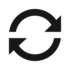 Refresh icon vector