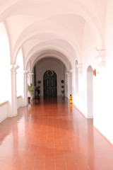 Fototapeta premium Building arches in sucre, bolivia.