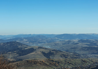 Obraz premium Amazing mountain landscape with blue sky on sunny day