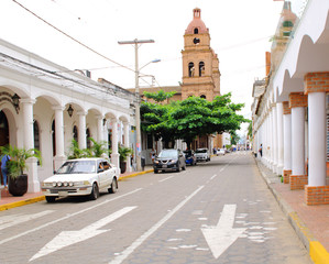beautiful church in Santa Cruz de la Sierra city center, Bolivia.