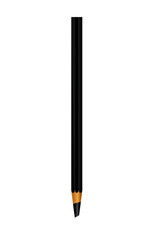 Black pencil isolated on white background Vector illustration